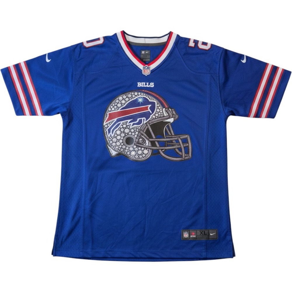 Nike Jersey Youth XL Blue New Buffalo Bills Rhinestone Helmet 9Z1B7N1B9-BIL